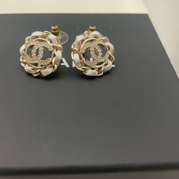***S0Ld**on another platform. Chanel Earrings. Chain Around CC Stud Earrings - Picture 2 of 5